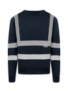 Korntex Sweatshirt mit vier Reflexstreifen, navyblau, XXL