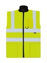 Korntex Hi-Vis 2 in 1 Bodywarmer EN 20471, neongelb, XL