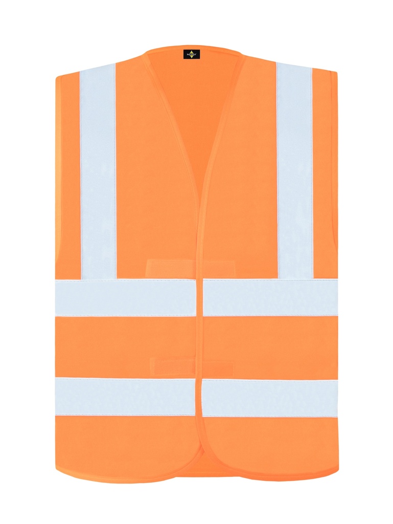 Korntex Warnweste mit vier Reflexstreifen EN 20471, neonorange, 7XL