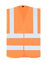 Korntex Warnweste mit vier Reflexstreifen EN 20471, neonorange, 7XL