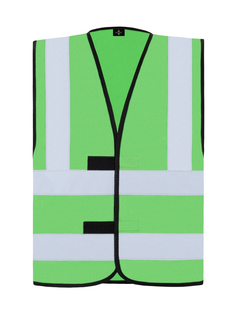 Korntex Funktionsweste mit vier Reflexstreifen, grün, XL