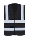 Korntex Funktionsweste mit vier Reflexstreifen, schwarz, 4XL