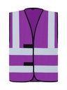 Korntex Funktionsweste mit vier Reflexstreifen, violett, XL