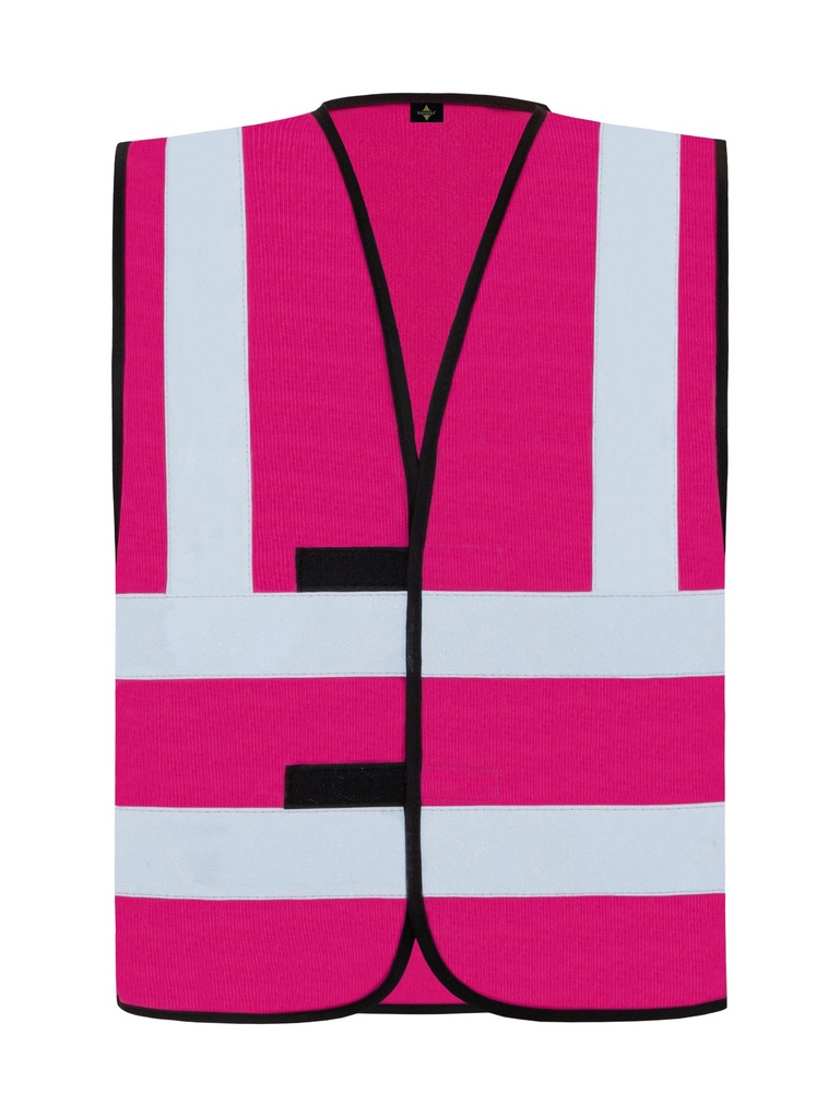 Korntex Funktionsweste mit vier Reflexstreifen, magenta, 6XL