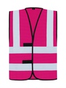 Korntex Funktionsweste mit vier Reflexstreifen, magenta, 6XL
