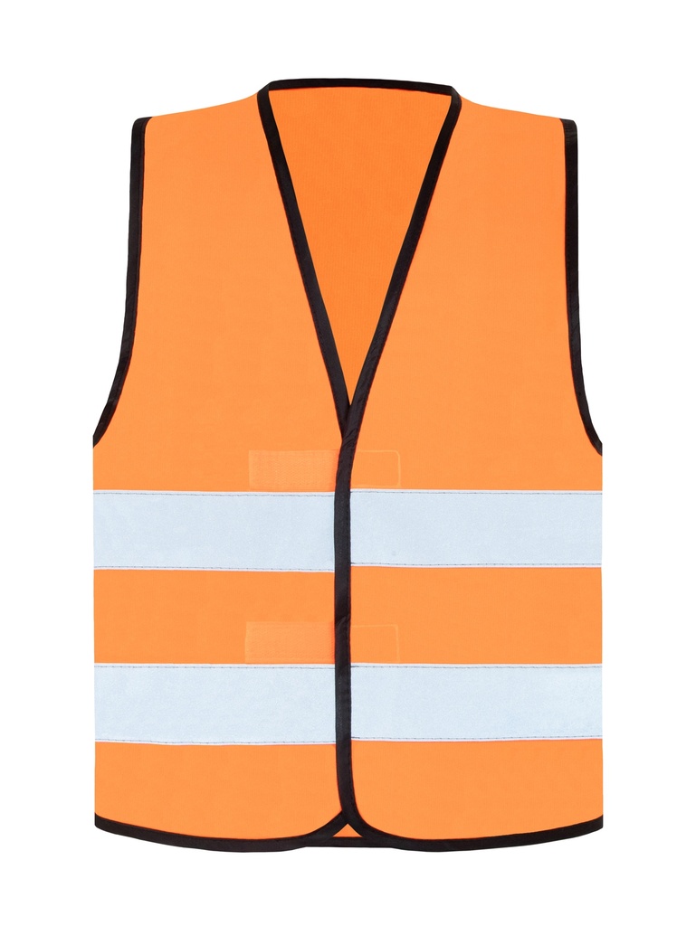 Korntex Warnweste mit schwarzem Saum EN 20471, neonorange, 4XL