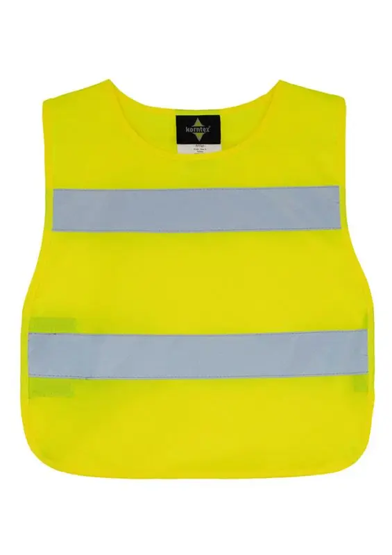 Korntex Kinderponcho, neongelb, L