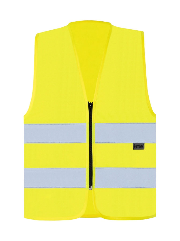 Korntex Warnweste mit Reissverschluss EN 20471, neongelb, 3XL