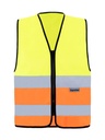Korntex Warnweste mit Reissverschluss EN 20471, neongelb/neonorange, 5XL