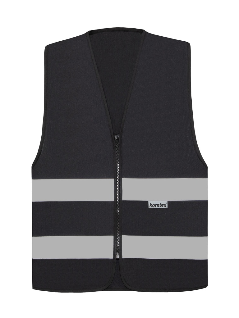 Korntex Funktionsweste mit Reissverschluss, schwarz, XL