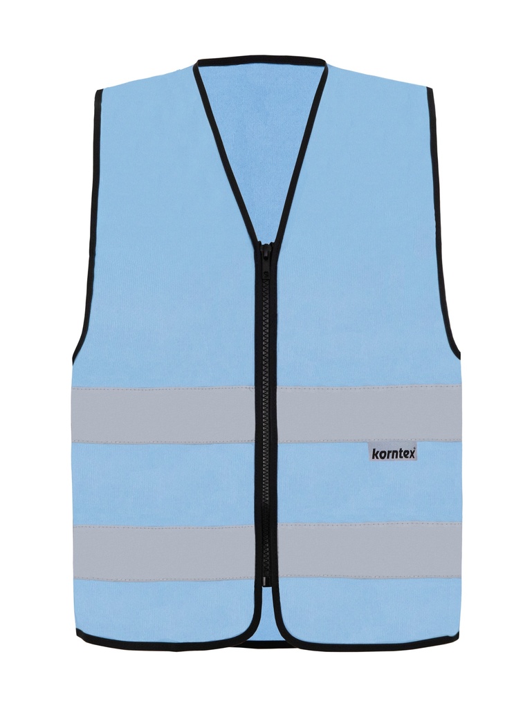 Korntex Funktionsweste mit Reissverschluss, hellblau, 5XL