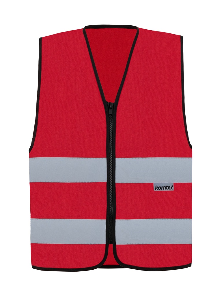 Korntex Funktionsweste mit Reissverschluss, rot, L