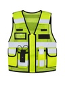 Korntex taktische Mesh Einsatzweste, neongelb, M/XL