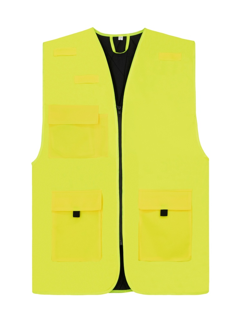 Korntex Arbeitsweste gefüttert, neongelb, 4XL