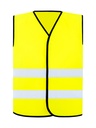 Korntex Warnweste CF mit schwarzem Saum EN 20471, neongelb, L/XL