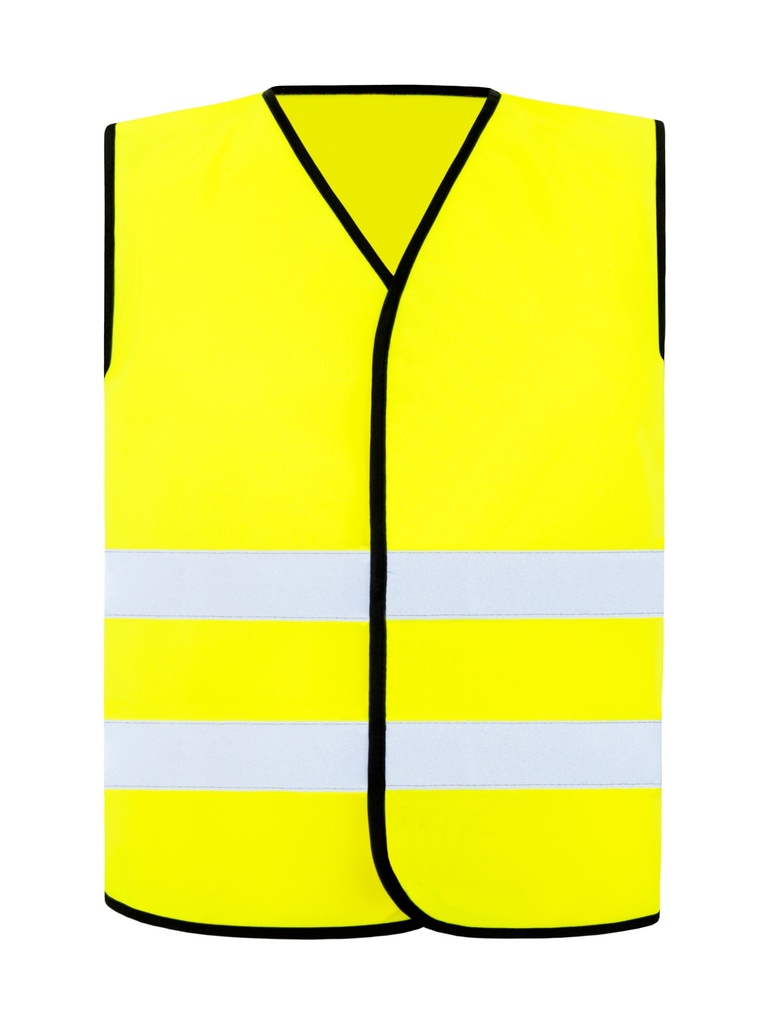 Korntex Warnweste CF mit schwarzem Saum EN 20471, neongelb, XXL/3XL