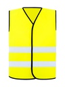 Korntex Warnweste CF mit schwarzem Saum EN 20471, neongelb, 4XL/5XL