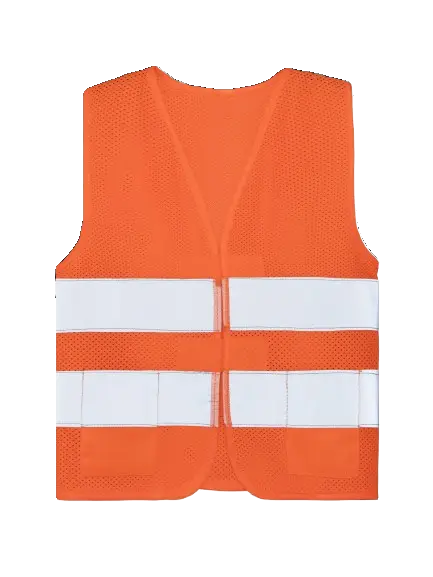 Korntex Kinder Mesh Warnweste, neonorange, S