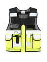 Korntex taktische Mesh Einsatzweste, schwarz/gelb, XXL/4XL