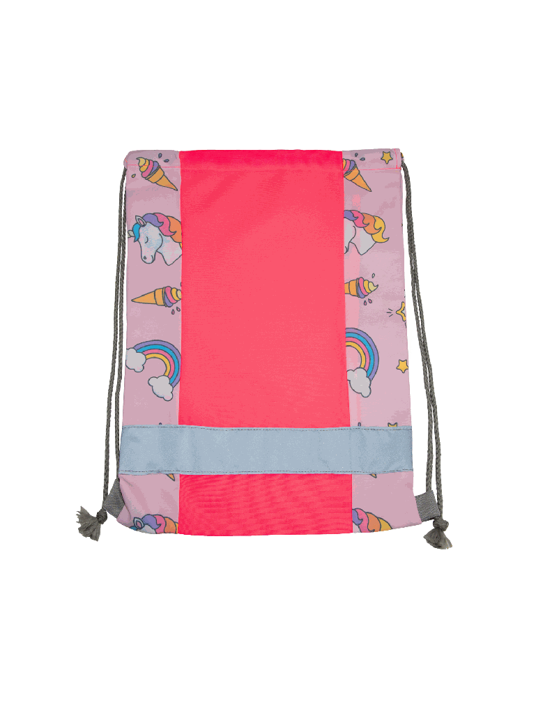 Korntex Kinder Turnbeutel Action Line, neonpink