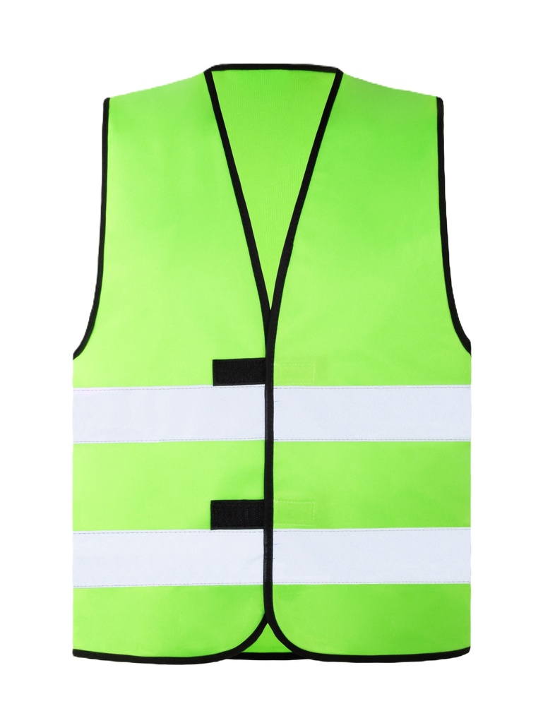 Korntex Funktionsweste mit schwarzem Saum, neongrün, XXL
