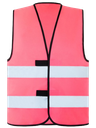 Korntex Funktionsweste mit schwarzem Saum, neonpink, 4XL