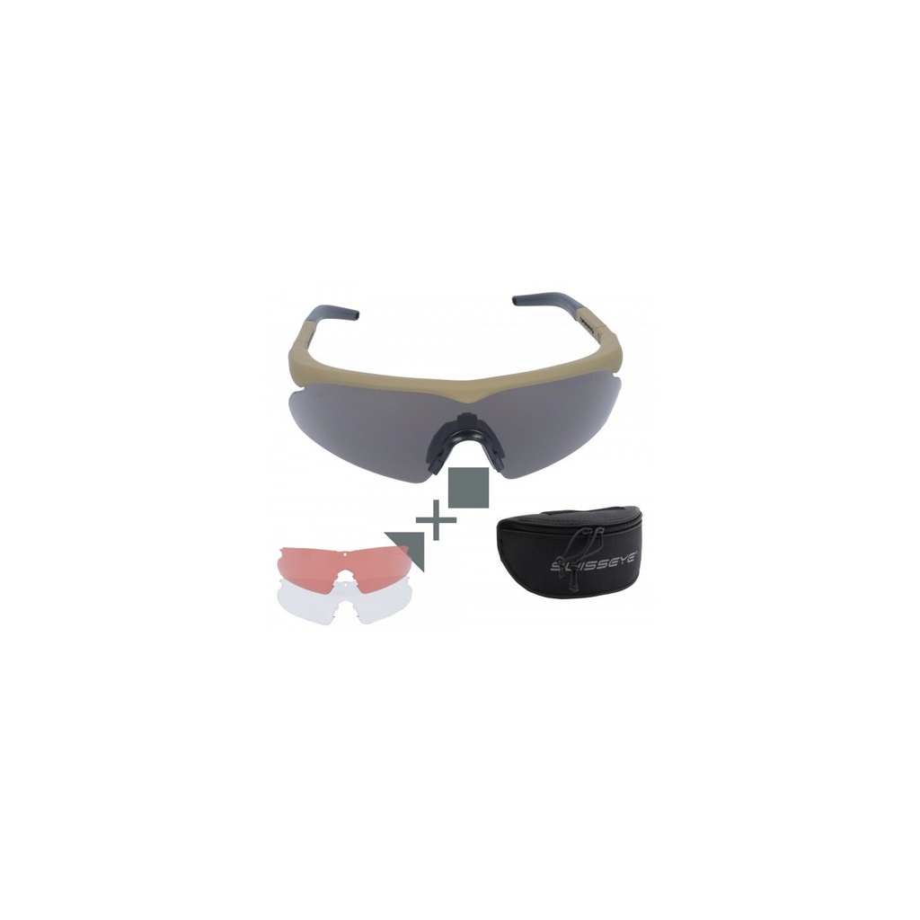 Swisseye Tactical - Brille Raptor Pro Set, coyote