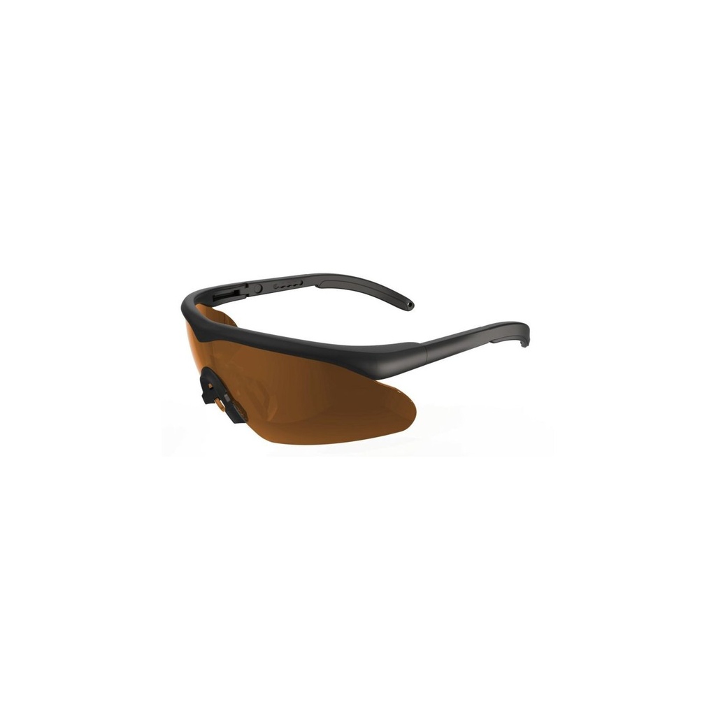 Swisseye Tactical - Brille Raptor Pro RX rubber black laser lens 532/694/1064 braun