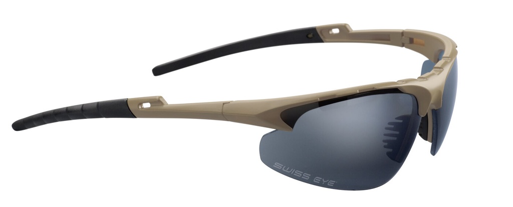 Swisseye Tactical - Brille Apache rubber brown 3 Gläser-Set