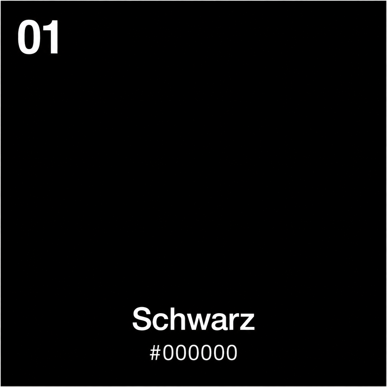 Barco-Farben: 01 Black / Schwarz